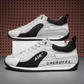 Мужские повседневные кроссовки на толстой подошве, дышащая обувь, новая осенняя мужская обувь без шнуровки на противоскользящей прогулочной обуви на плоской подошве, модная вулканизированная обувь 39 оранжевый