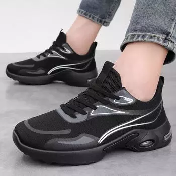 Мужские повседневные кроссовки, нескользящие, дышащие, со шнуровкой, трикотажные сетчатые кроссовки для ходьбы и бега для мужчин, легкие кроссовки для тренировок, тенниса, удобные кроссовки для бега 39