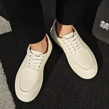 Мужские повседневные кроссовки, новые модные белые туфли на шнуровке, студенческие удобные спортивные туфли больших размеров, вулканизированные туфли, маленькие белые туфли 39-44 39 чёрный