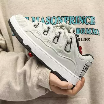 Мужские повседневные кроссовки, популярная удобная мужская спортивная обувь, модные универсальные легкие кроссовки для активного отдыха на плоской подошве для мужчин 36 серый