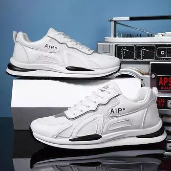 Мужские повседневные кроссовки с мягкой подошвой, осенние новые модные спортивные кроссовки с дышащей сеткой, мужские теннисные туфли 35