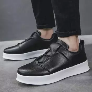 Мужские повседневные кроссовки Slip-On: Универсальная, легкая, молодежная спортивная обувь и обувь на плоской подошве Size 40