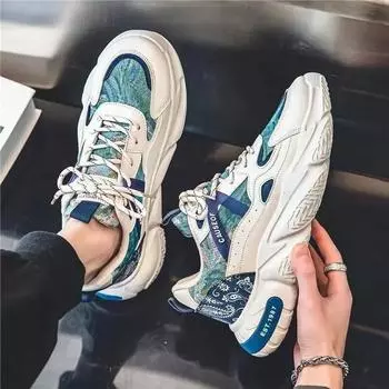 Мужские повседневные кроссовки весна-осень мужская спортивная обувь на толстой подошве для отдыха дизайнерские спортивные дышащие кроссовки теннисная спортивная обувь 39 хаки