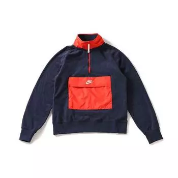 Мужские повседневные куртка и пуловер с капюшоном Nike Warm-Up, темно-синий 929098-451 XXL