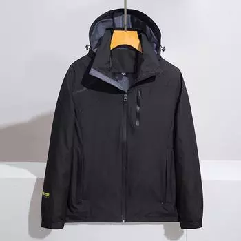 Мужские повседневные куртки, модные уличные водонепроницаемые ветровки с капюшоном, пальто, штурмовая куртка M белый