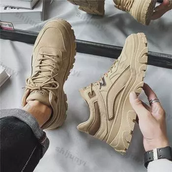 Мужские повседневные модные кроссовки с мягкой подошвой, фирменные кроссовки для мужчин, осенние, новые, износостойкие, Tenis Zapatillas Hombre 39 чёрный