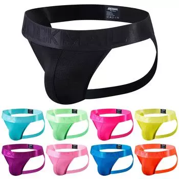 Мужские повседневные модные однотонные сексуальные трусы-стринги с подтяжкой ягодиц, дышащие трусы L
