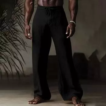 Мужские повседневные модные удобные брюки L розовый