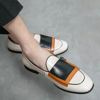 Мужские повседневные мокасины без застежек, обувь люксового бренда 2024 года, мужские мокасины для вечеринок, мокасины для вождения, мужские офисные свадебные туфли больших размеров 38 бежевый