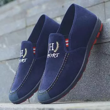 Мужские повседневные низкие парусиновые туфли 2024 года на весну 39 чёрный