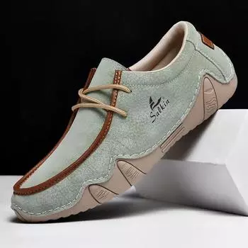 Мужские повседневные низкие туфли на шнуровке, кроссовки Octopus для активного отдыха, большие размеры 39-48 39 белый