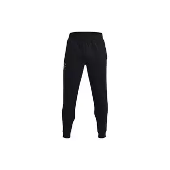 Мужские повседневные однотонные джоггеры Under Armour, черные 1366627-001 M