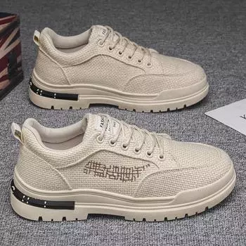 Мужские повседневные парусиновые кроссовки. Дышащие прогулочные туфли на шнуровке. Удобные легкие теннисные кроссовки без шнуровки. Спортивные кроссовки для тренировок для мужчин. 39