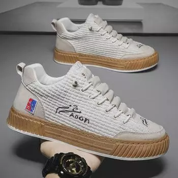 «Мужские повседневные парусиновые туфли без застежек — летний вельвет, мягкая подошва». 40