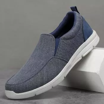 Мужские повседневные парусиновые туфли, дышащие, удобные, для улицы, кроссовки для ходьбы, мужские мокасины, обувь для вождения, размер 39-46, на плоской подошве, мужские 39