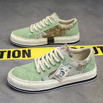 Мужские повседневные парусиновые туфли мужские весенние новые мягкие кроссовки для спорта и отдыха на мягкой подошве кроссовки для бега повседневные кроссовки Zapatillas Mujer 39 зелёный