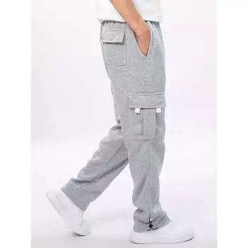 Мужские повседневные рабочие брюки Jogger с несколькими карманами 4XL чёрный