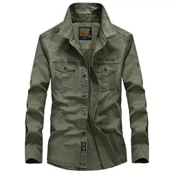 Мужская приталенная рубашка с длинным рукавом из хлопка XXXXXXL темно-синий