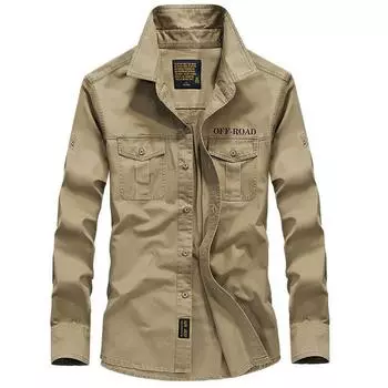 Мужские повседневные рубашки с длинным рукавом и отложным воротником, рубашка из чистого хлопка, мужская