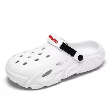 Мужские повседневные сандалии, летние мужские пляжные туфли нового стиля, мужские тапочки, женские уличные туфли 36 чёрный