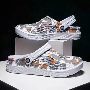 Мужские повседневные сандалии-реплики, брендовые сандалии 2024 года, летняя мужская обувь для отдыха, мужские мягкие сандалии, настоящие тапочки, сандалии на платформе. 39