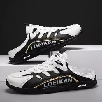 Мужские повседневные сетчатые тапочки больших размеров, летние дышащие нескользящие прогулочные туфли, модные удобные сандалии для спорта на открытом воздухе Baotou 39