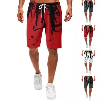 Мужские повседневные шорты, мужские повседневные спортивные шорты для тренировок, шорты для бега с эластичной резинкой на талии и карманами XXXL