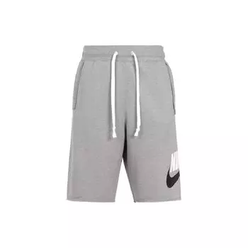 Мужские повседневные шорты Nike Sport Knit, однотонные дышащие с большим логотипом, серые, DM6818-029 M