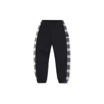 Мужские повседневные спортивные брюки с манжетами Li Ning Badfive Basketball Series Color Block, черные AKLR057-1 XXL