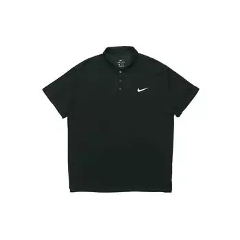 Мужские повседневные спортивные рубашки поло с короткими рукавами Nike, черные AQ5304-010 XXL