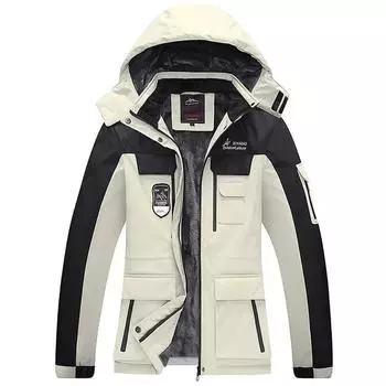 Мужские повседневные теплые куртки мужские утепленные бархатные пальто с капюшоном костюм пальто зимняя куртка мужская парка 8XL серый