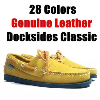 Мужские повседневные топсайдеры из нубука из нубука, лоферы на плоской подошве для мужчин и женщин, мужские и женские туфли Chaussure Nautique Homme Femme X102 39