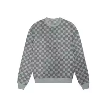 Мужские повседневные топы Harajuku клетчатая футболка с длинным рукавом Мужская и женская уличная одежда Трикотажные толстовки Новый корейский тренд M чёрный