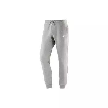 Мужские повседневные трикотажные джоггеры с однотонным логотипом Nike, серые 804409-063 M