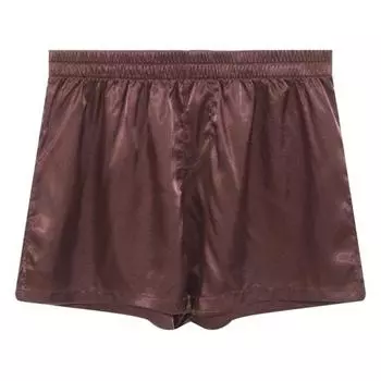 Мужские повседневные трусы-боксеры с разрезами для ног, однотонные, с эластичным поясом, свободные S зелёный