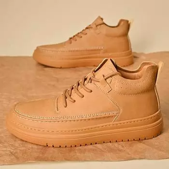 Мужские повседневные туфли из натуральной кожи средней высоты, ручная работа, модные туфли на плоской подошве, мужские кроссовки, мокасины, роскошные брендовые туфли-лодочки 7