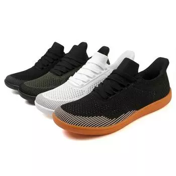 Мужские повседневные туфли на плоской подошве для женщин с широкими ладонями для вождения, походная обувь для пар, йога, фитнес, большой размер EU: 39 чёрный