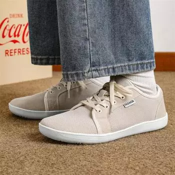 Мужские повседневные туфли на плоской подошве с широким носком, синие, для ходьбы, для йоги, фитнеса, большого размера EU: 39 чёрный