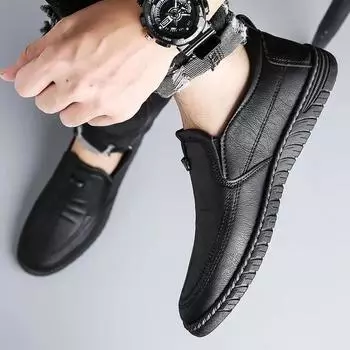 Мужские повседневные туфли с круглым носком из искусственной кожи, удобные, роскошные, распродажа, классические мужские кожаные туфли-лоферы, оригинальные дизайнерские туфли для взрослых в стиле ретро 39