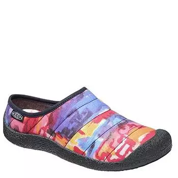 Мужские повседневные удобные прочные тапочки KEEN Howser Slide на низкой подошве, цвет New York at Night/черный, 9