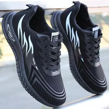 Мужские повседневные весенние модные нескользящие кроссовки дышащая спортивная обувь мужская износостойкая беговая обувь для мужчин на открытом воздухе 44 белый