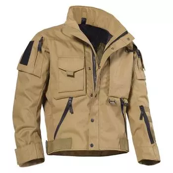 Мужские повседневные водонепроницаемые походные куртки, тактическая куртка, мужская куртка с несколькими карманами и капюшоном, уличное пальто для кемпинга S
