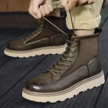 Мужские повседневные высокие ботинки Ботильоны 39 хаки