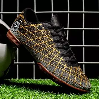 Мужские профессиональные легкие нескользящие футбольные бутсы Soft FG футбольные бутсы бутсы кроссовки для тренировок на траве обувь для спорта на открытом воздухе 35 чёрный