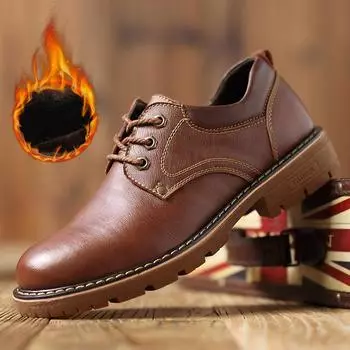 Мужские простые ботинки для походов на шнуровке Martin 2023 — повседневные рабочие и короткие стили Size 43