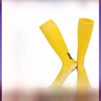 Мужские противоскользящие дышащие футбольные носки с впитывающей пот махровой подошвой Kids Size оранжевый