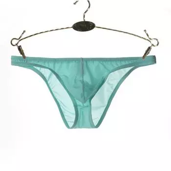 Мужские прозрачные трусы Junye Ice Silk с низкой талией - дышащее, сексуальное, модное молодежное нижнее белье M