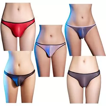Мужские прозрачные трусы-стринги с низкой талией, нижнее белье для вечеринки у бассейна в День святого Валентина, откровенные купальники One Size