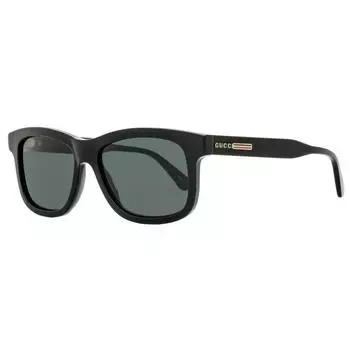 Мужские прямоугольные солнцезащитные очки Gucci GG0824S 005 Черные 55 мм