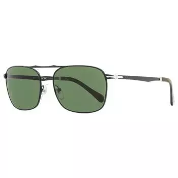 Мужские прямоугольные солнцезащитные очки Persol PO2454S 1078 31 Матовые черные, 60 мм 1078 31